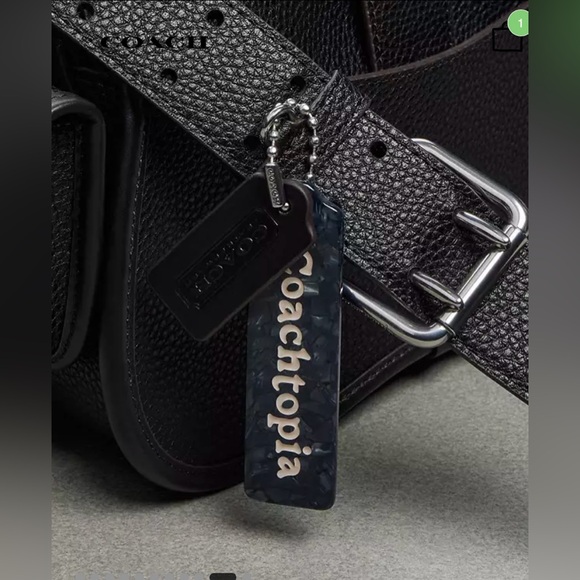 Cargo Wavy Dinky Bag In Pebbled Coachtopia Leather - Picture 7 of 14